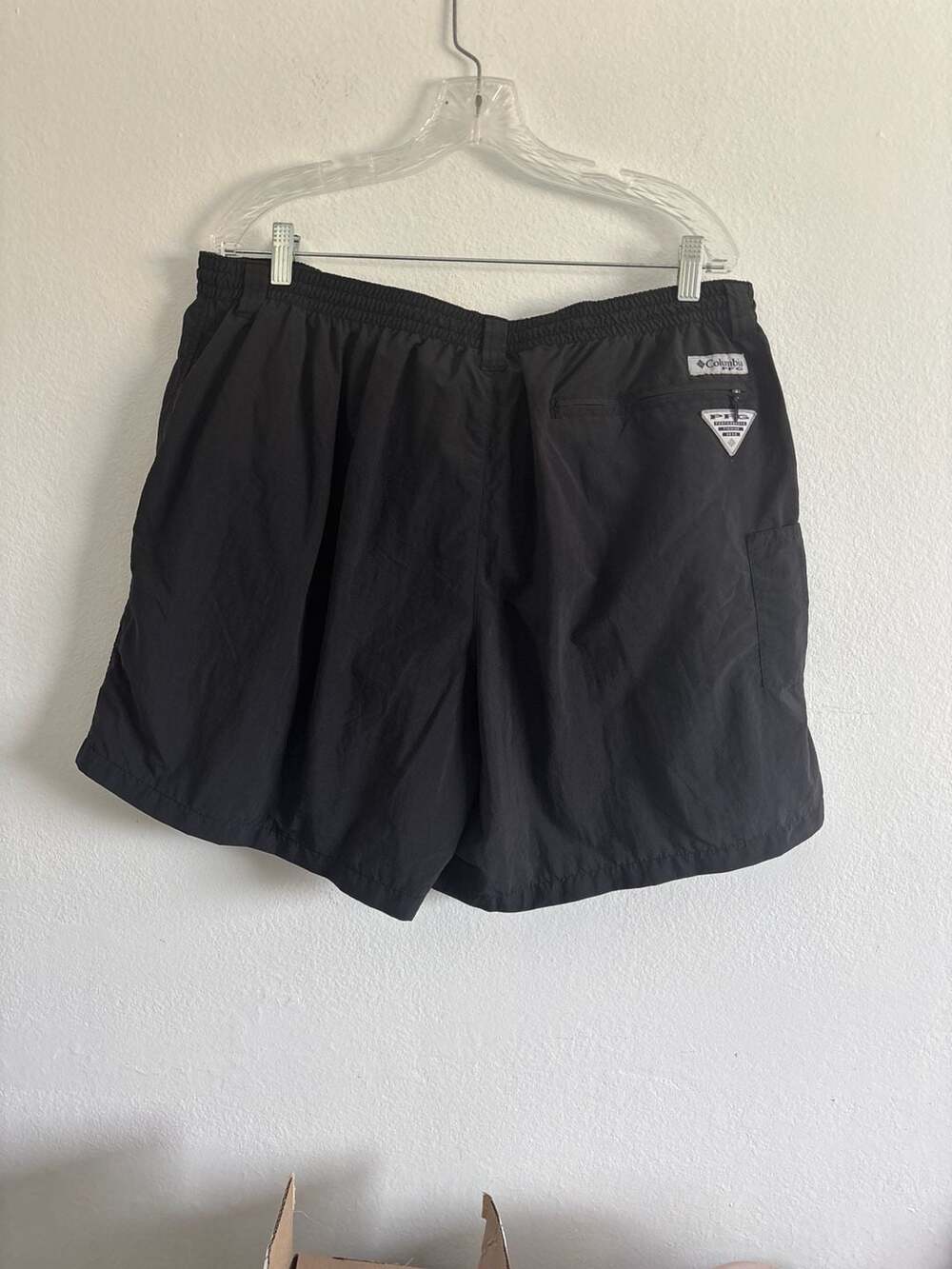 Columbia PFG Nylon Swim Trunks  Black Mens Omni-Shade size XL - Picture 2 of 4